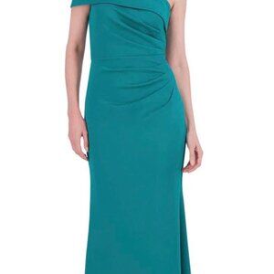 Eliza J Black Off the Shoulder Fit & Flare Scuba Gown Size 4, NWT, MSRP: $198